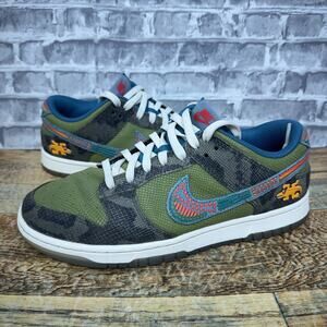 Nike Dunk Low Siempre Familia Carbon Green Rift Blue Sail DO2160-335 Mens 8.5
